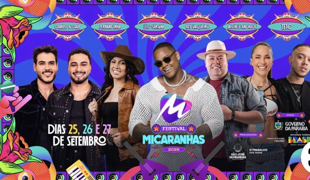 Micaranhas e São João prometem agitar São José de Piranhas com grandes atrações; Léo Santana, Rey Vaqueiro, Michele Andrade e mais